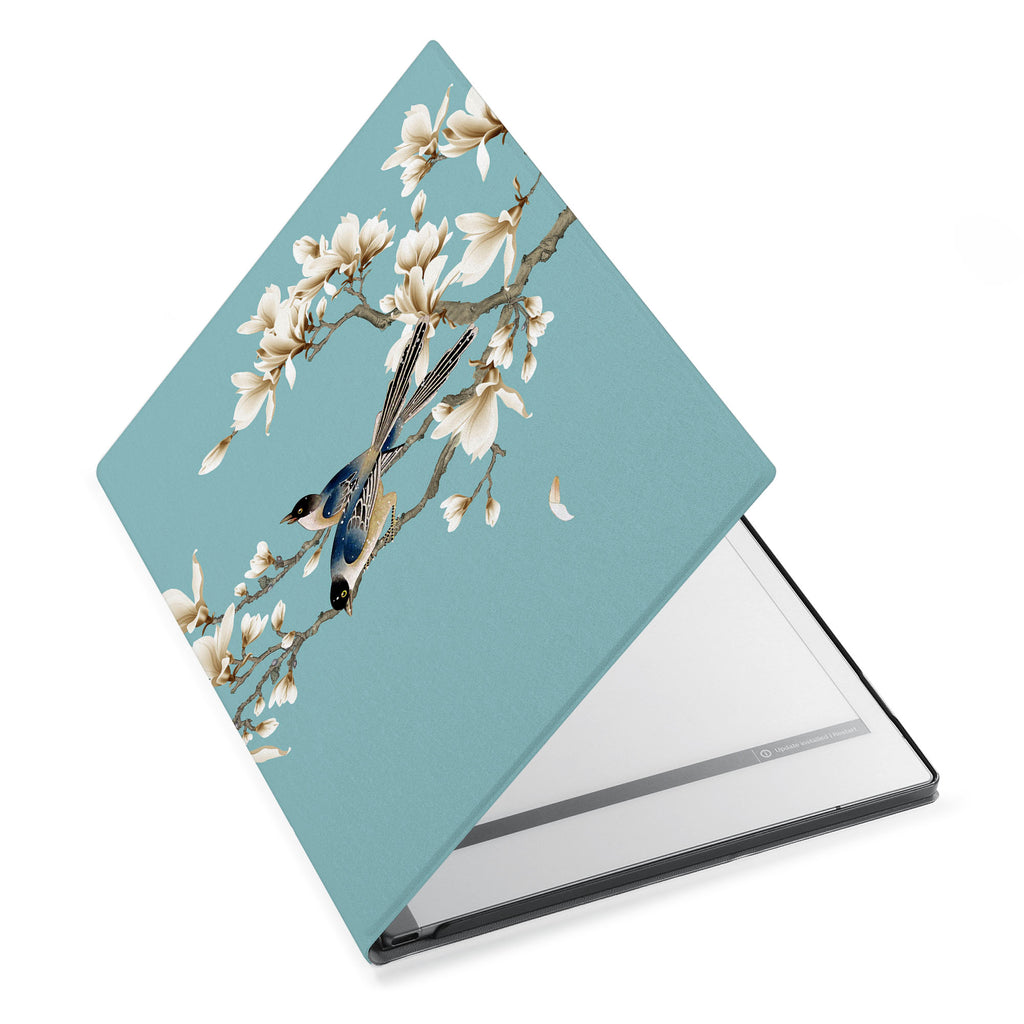 The Personalized VistaCase reMarkable Pen Holder Casewith Birds design adds a touch of elegance to your device.