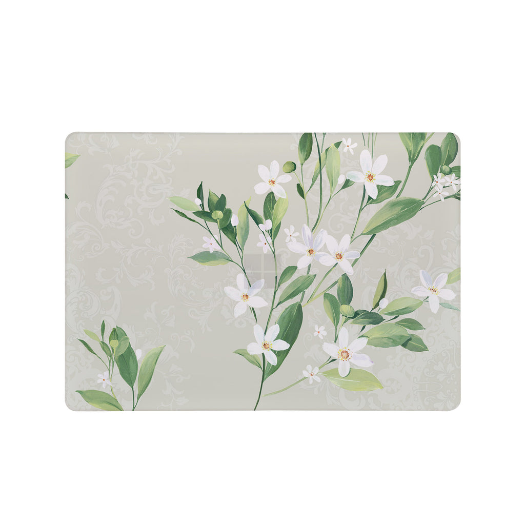 Add your name, company name, signature to this Front Personalized microsoft surface laptop Case Marble design