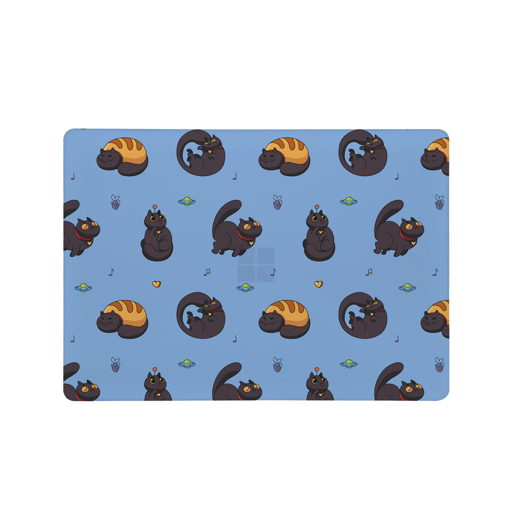 Add your name, company name, signature to this Front Personalized microsoft surface laptop Case Sushi Cats design