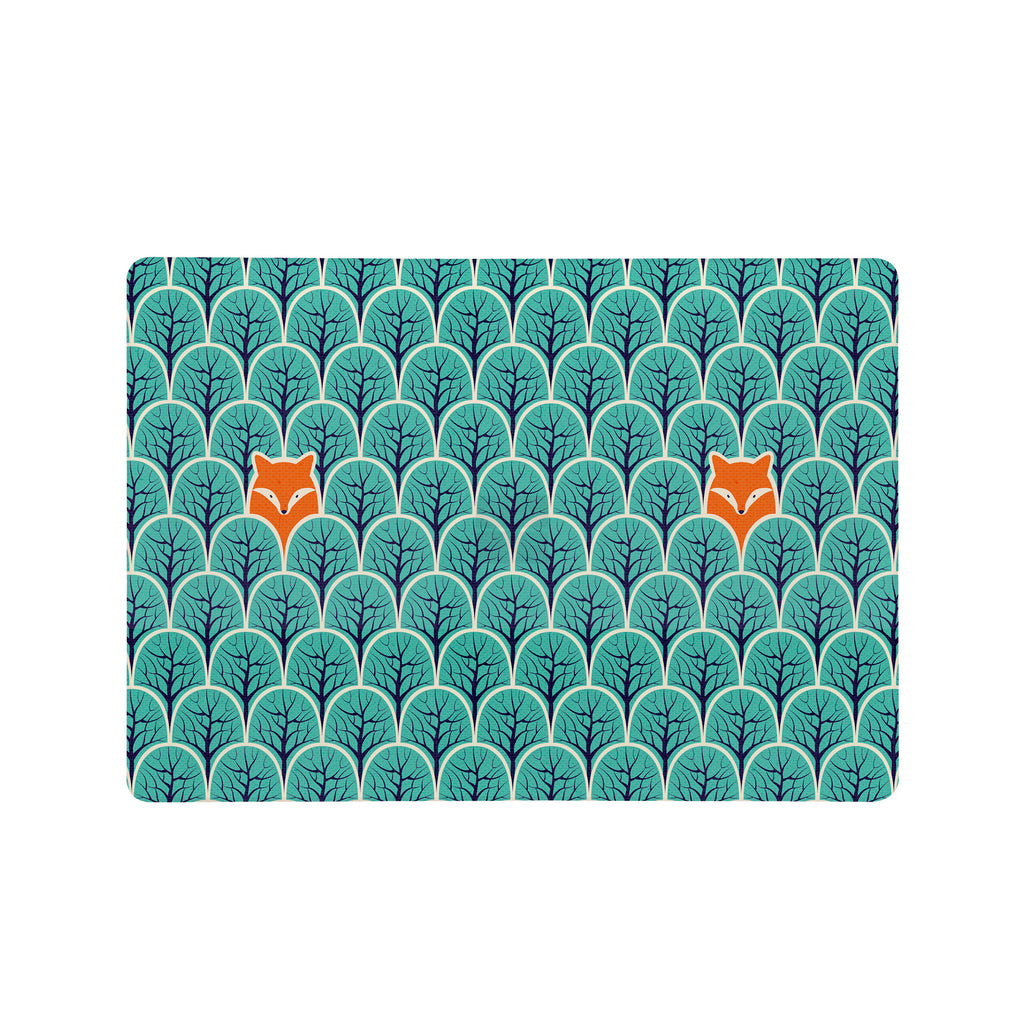 Add your name, company name, signature to this Front Personalized microsoft surface laptop Case Fox Fun design