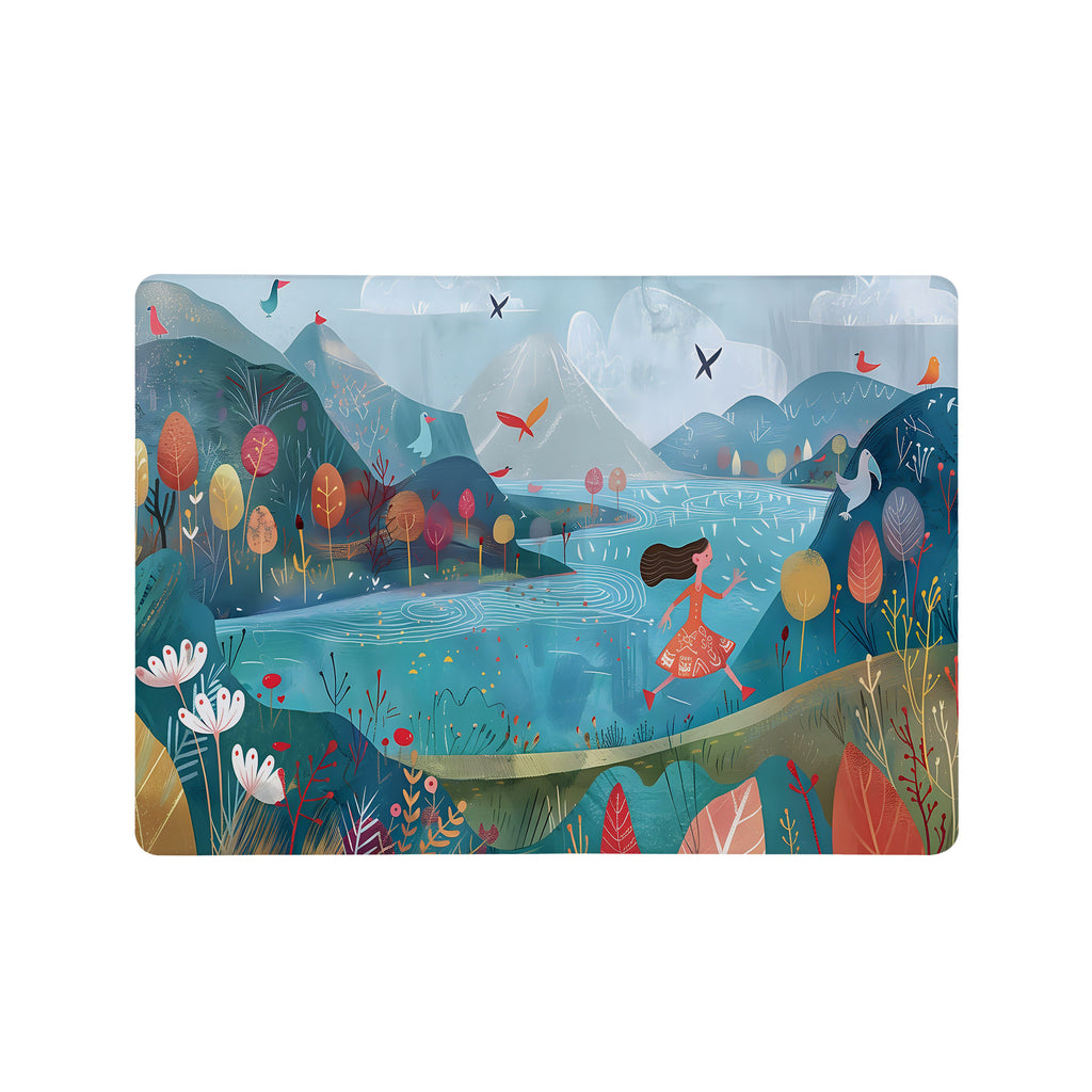 Add your name, company name, signature to this Front Personalized microsoft surface laptop Case Colorful Mountain design
