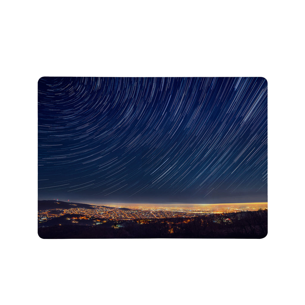 Add your name, company name, signature to this Front Personalized microsoft surface laptop Case Starry Night design