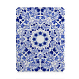 front and back view of personalized iPad case with pencil holder and 03 design