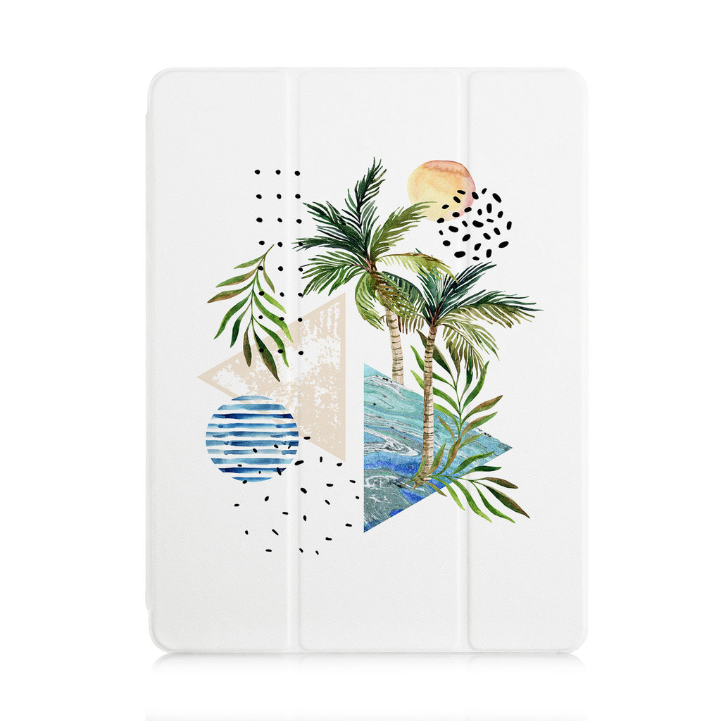 iPad Trifold Case - Marble Flower