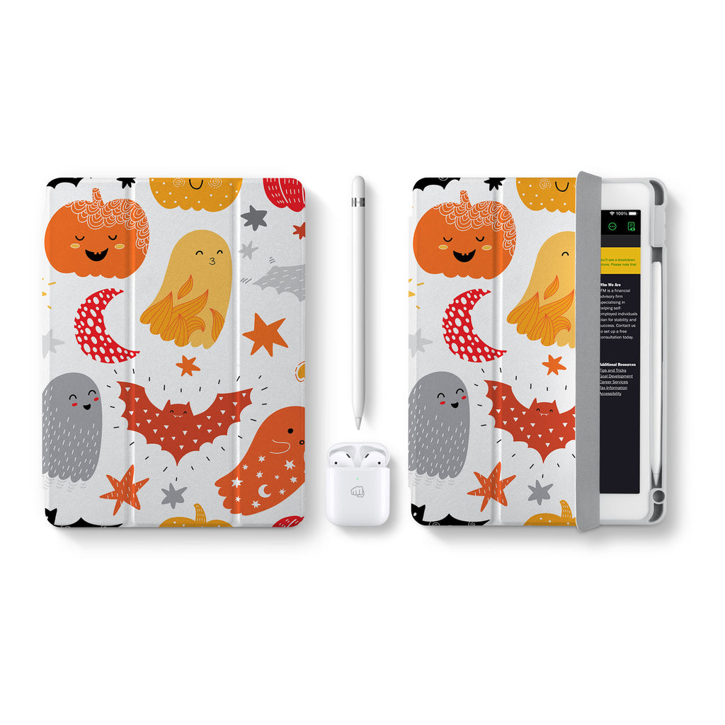 Vista Case iPad Premium Case with Halloween Design perfect fit for easy and comfortable use. Durable & solid frame protecting the tablet from drop and bump.