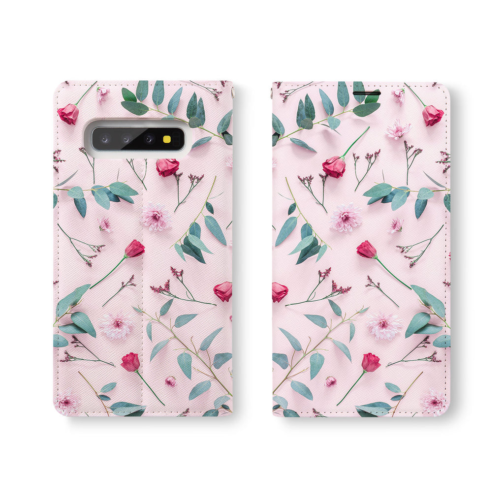 Personalized Samsung Galaxy Wallet Case with PinkFlower desig marries a wallet with an Samsung case, combining two of your must-have items into one brilliant design Wallet Case.