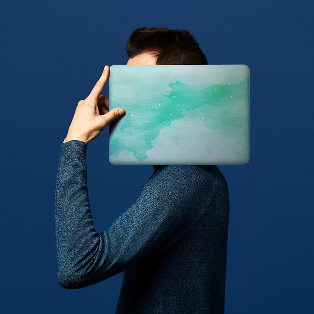 The form-fitting glossy hardshell case with Abstract Watercolor Splash design