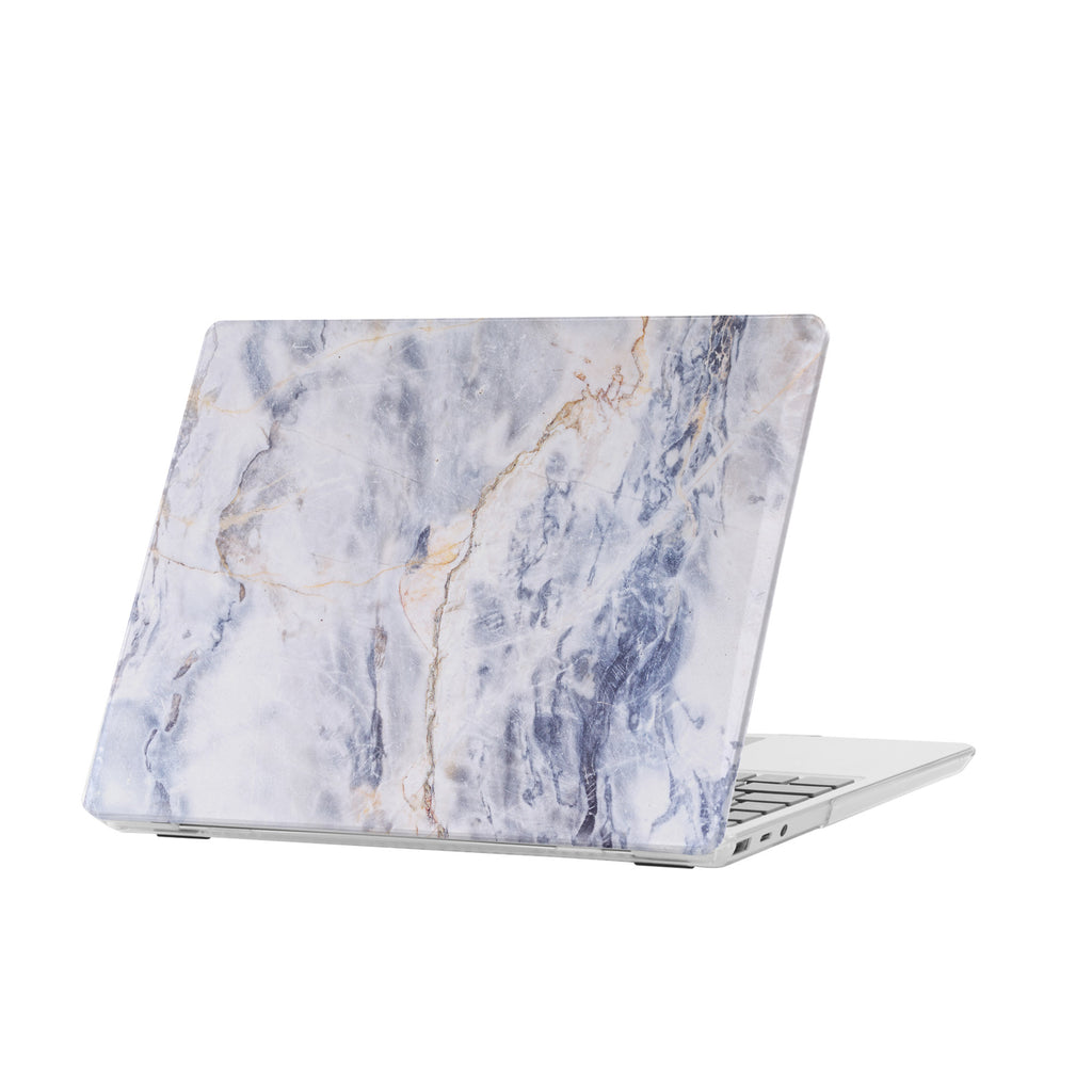 personalized microsoft laptop case features a lightweight two-piece design and Marble print