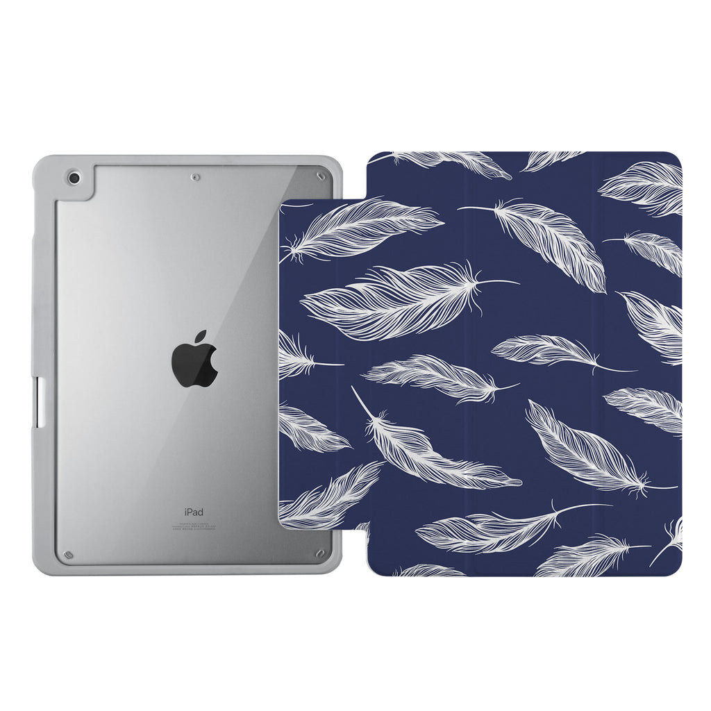 Vista Case iPad Premium Case with Feather Design uses Soft silicone on all sides to protect the body from strong impact.