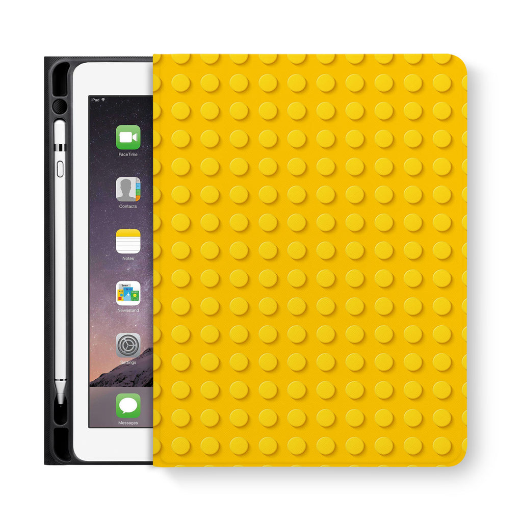 frontview of personalized iPad folio case with 7 design
