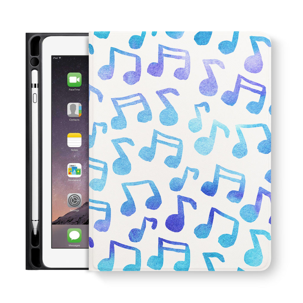 frontview of personalized iPad folio case with 4 design