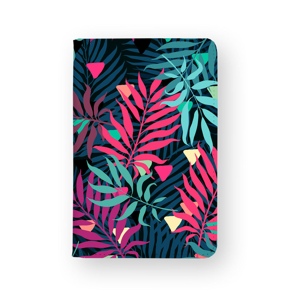 front view of personalized RFID blocking passport travel wallet with 07 design