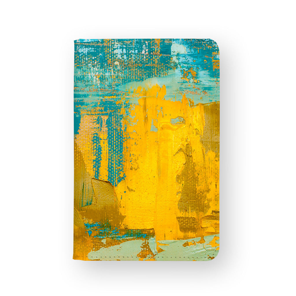 front view of personalized RFID blocking passport travel wallet with 08 design