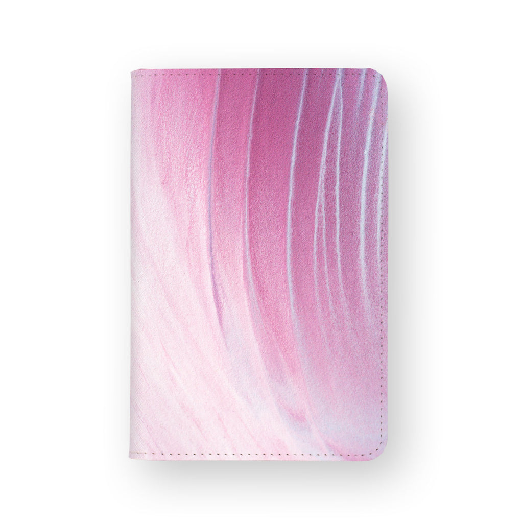 front view of personalized RFID blocking passport travel wallet with 07 design