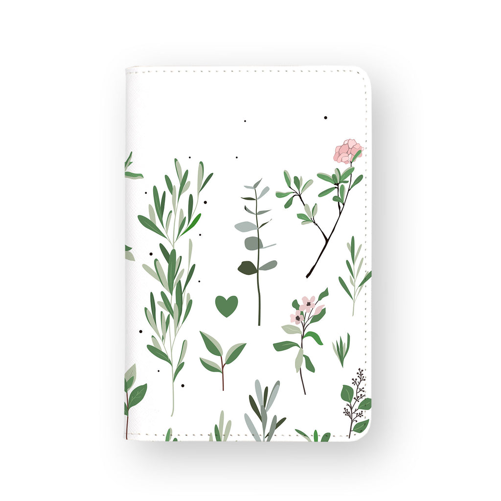 front view of personalized RFID blocking passport travel wallet with 06 design