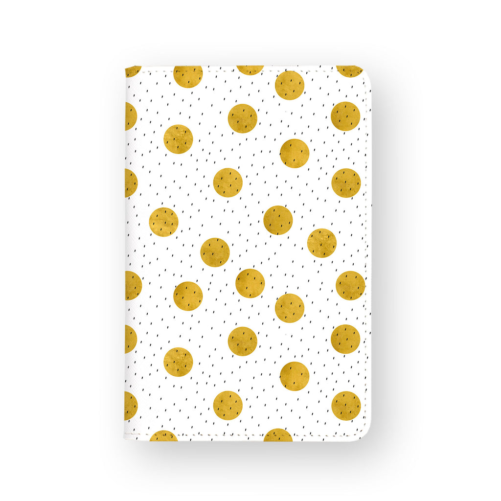 front view of personalized RFID blocking passport travel wallet with 04 design