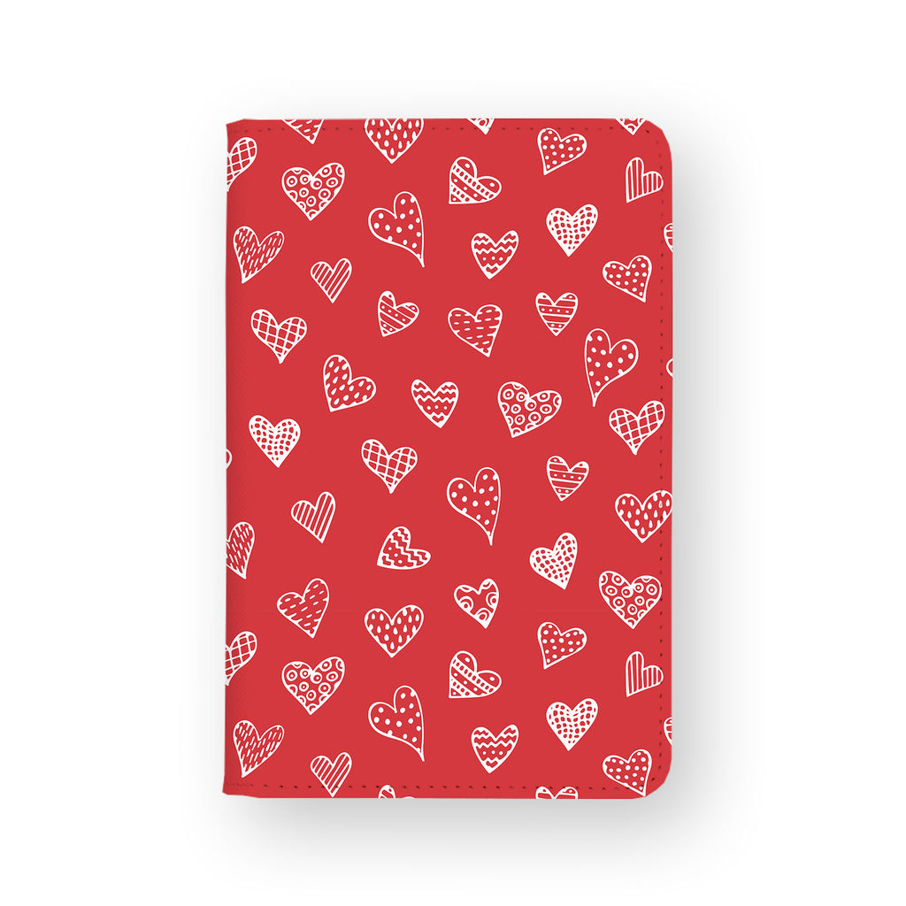 front view of personalized RFID blocking passport travel wallet with 04 design