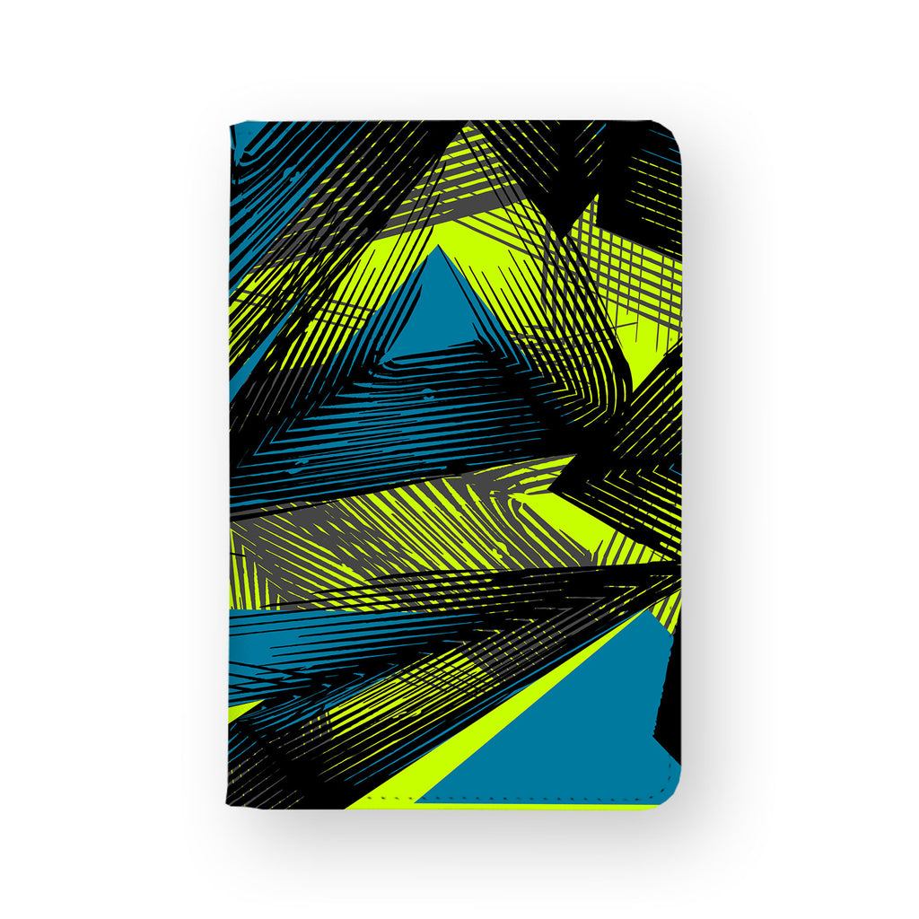 front view of personalized RFID blocking passport travel wallet with 02 design