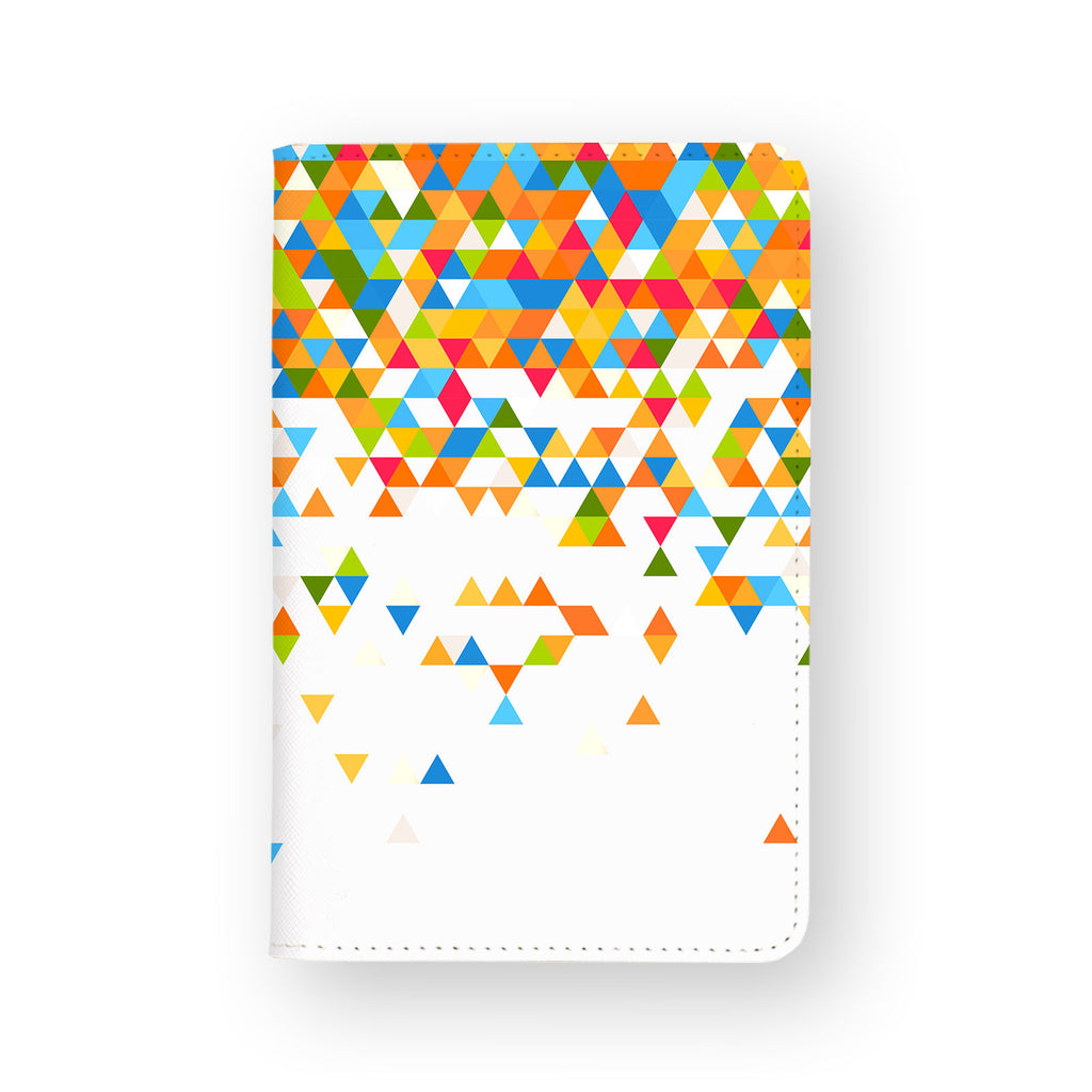 front view of personalized RFID blocking passport travel wallet with 08 design