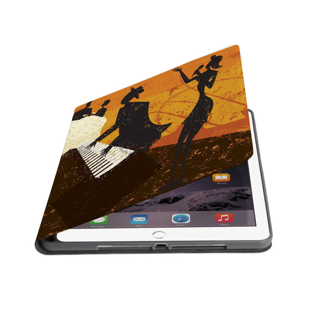 Auto wake and sleep function of the personalized iPad folio case with Music design