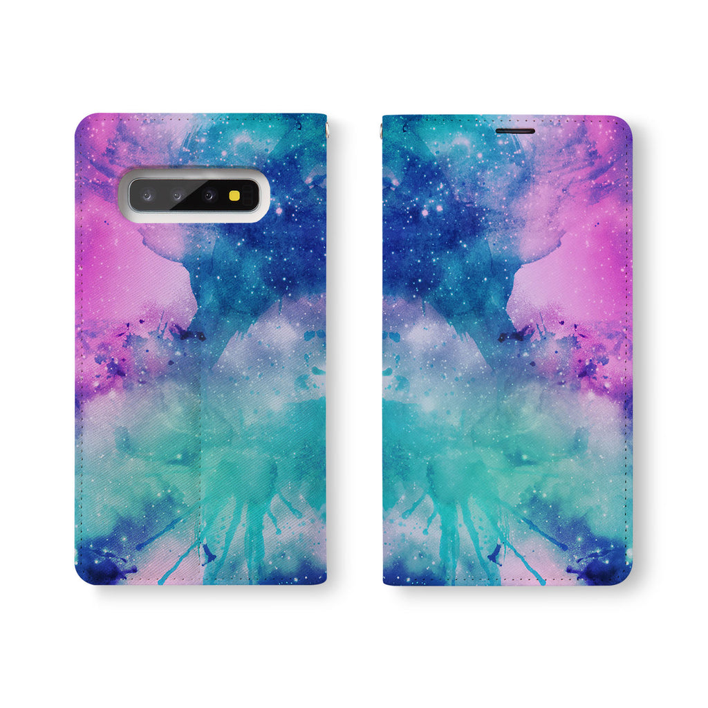 Personalized Samsung Galaxy Wallet Case with Galaxy2 desig marries a wallet with an Samsung case, combining two of your must-have items into one brilliant design Wallet Case.