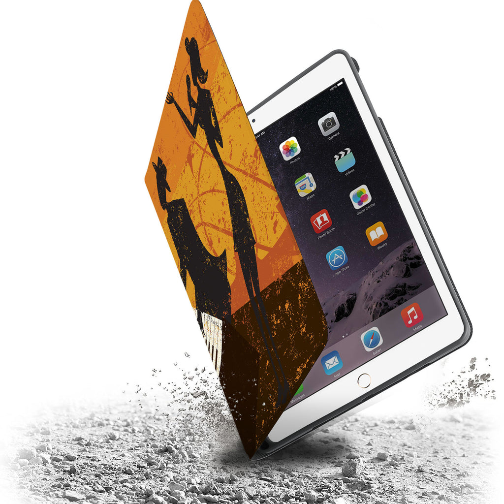 Drop protection from the personalized iPad folio case with Music design