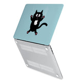 hardshell case with Cat Kitty design has rubberized feet that keeps your MacBook from sliding on smooth surfaces