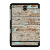 the back view of Personalized Samsung Galaxy Tab Case with Wood design