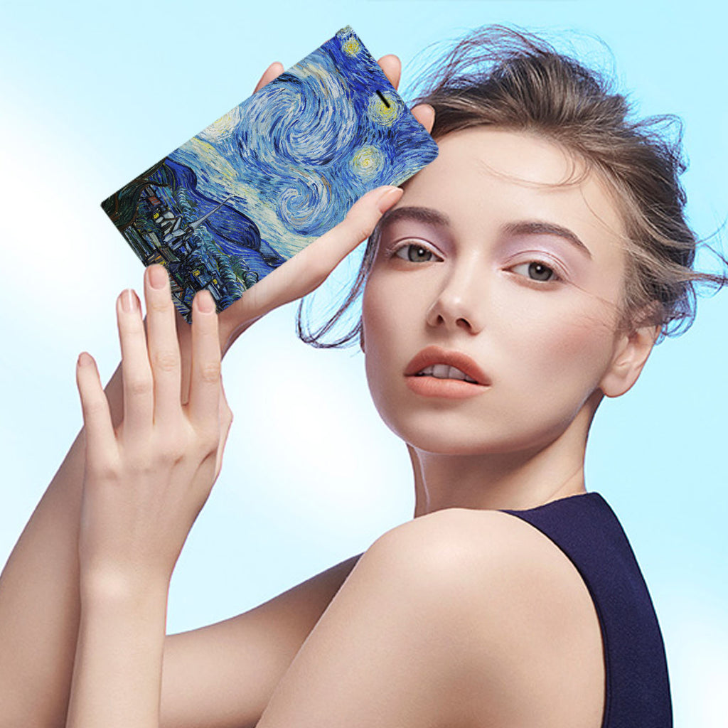 Personalized iPhone Wallet Case with Oil Painting desig marries a wallet with an Samsung case, combining two of your must-have items into one brilliant design Wallet Case.
