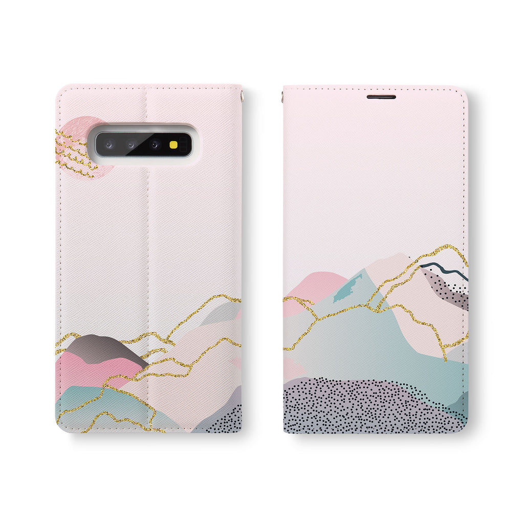 Personalized Samsung Galaxy Wallet Case with Marble Art desig marries a wallet with an Samsung case, combining two of your must-have items into one brilliant design Wallet Case.