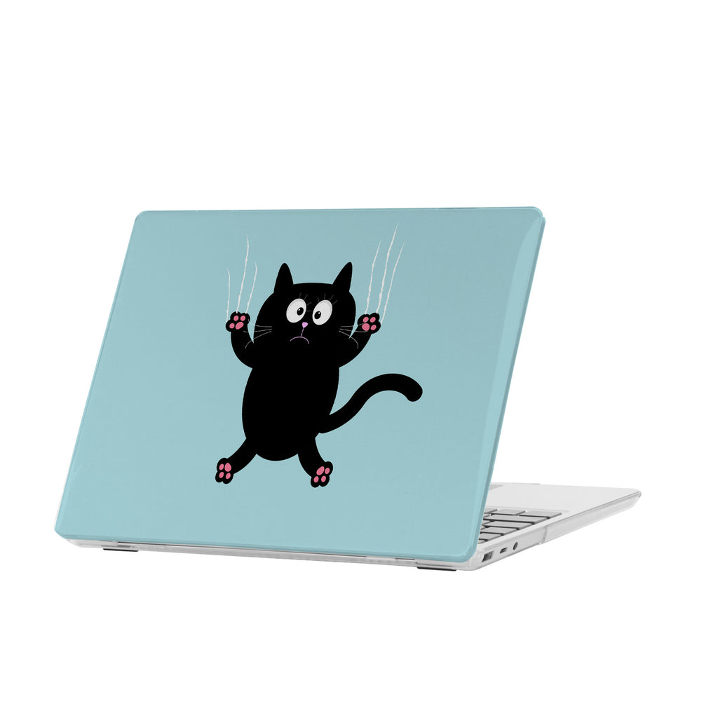 personalized microsoft laptop case features a lightweight two-piece design and Cat Kitty print
