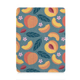 front view of personalized iPad case with pencil holder and Fruits design