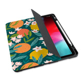 personalized iPad case with pencil holder and Fruits design - swap