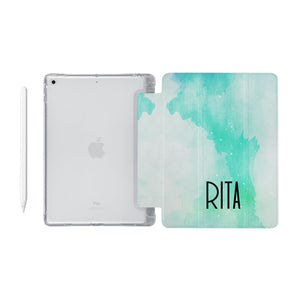 iPad SeeThru Case - Abstract Watercolor Splash