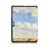 the back side of Personalized Microsoft Surface Pro and Go Case with France Famous Attractions design