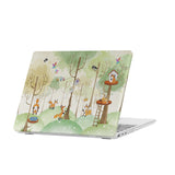 personalized microsoft laptop case features a lightweight two-piece design and Forst Animal print