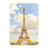 the front view of Personalized Samsung Galaxy Tab Case with France Famous Attractions design