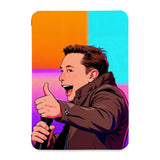 the front view of Personalized Samsung Galaxy Tab Case with Elon Musk SpaceX design