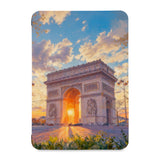 the front view of Personalized Samsung Galaxy Tab Case with France Famous Attractions design