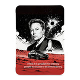 the front view of Personalized Samsung Galaxy Tab Case with Elon Musk SpaceX design