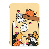 the front view of Personalized Samsung Galaxy Tab Case with Cute Cats design