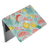 hardshell case with Tropical Fruits design has matte finish resists scratches