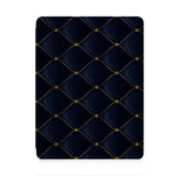 front and back view of personalized iPad case with pencil holder and 02 design