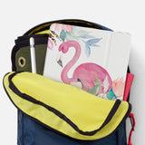 iPad SeeThru Casd with Flamingo Design has Secure closure