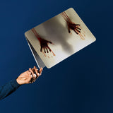 personalized microsoft laptop case features a lightweight two-piece design and Horror print