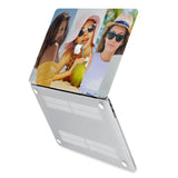 hardshell case with Photo Collage design has rubberized feet that keeps your MacBook from sliding on smooth surfaces