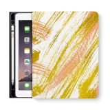 frontview of personalized iPad folio case with 6 design