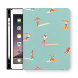 frontview of personalized iPad folio case with 1 design