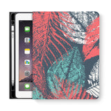 frontview of personalized iPad folio case with 2 design