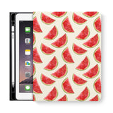 frontview of personalized iPad folio case with 5 design